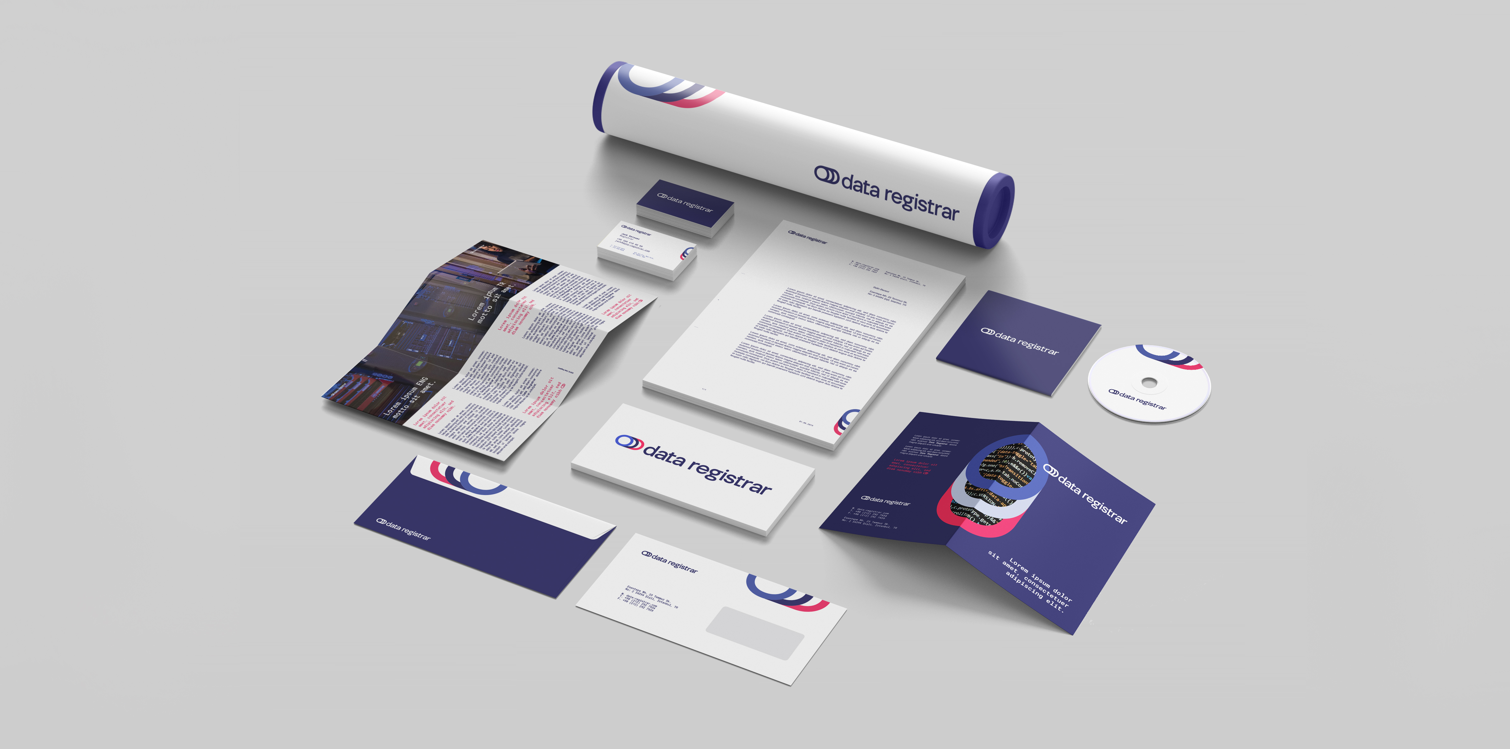 Data-Registrar Logo, Brand ID, Corporate Identity, Brochure 1