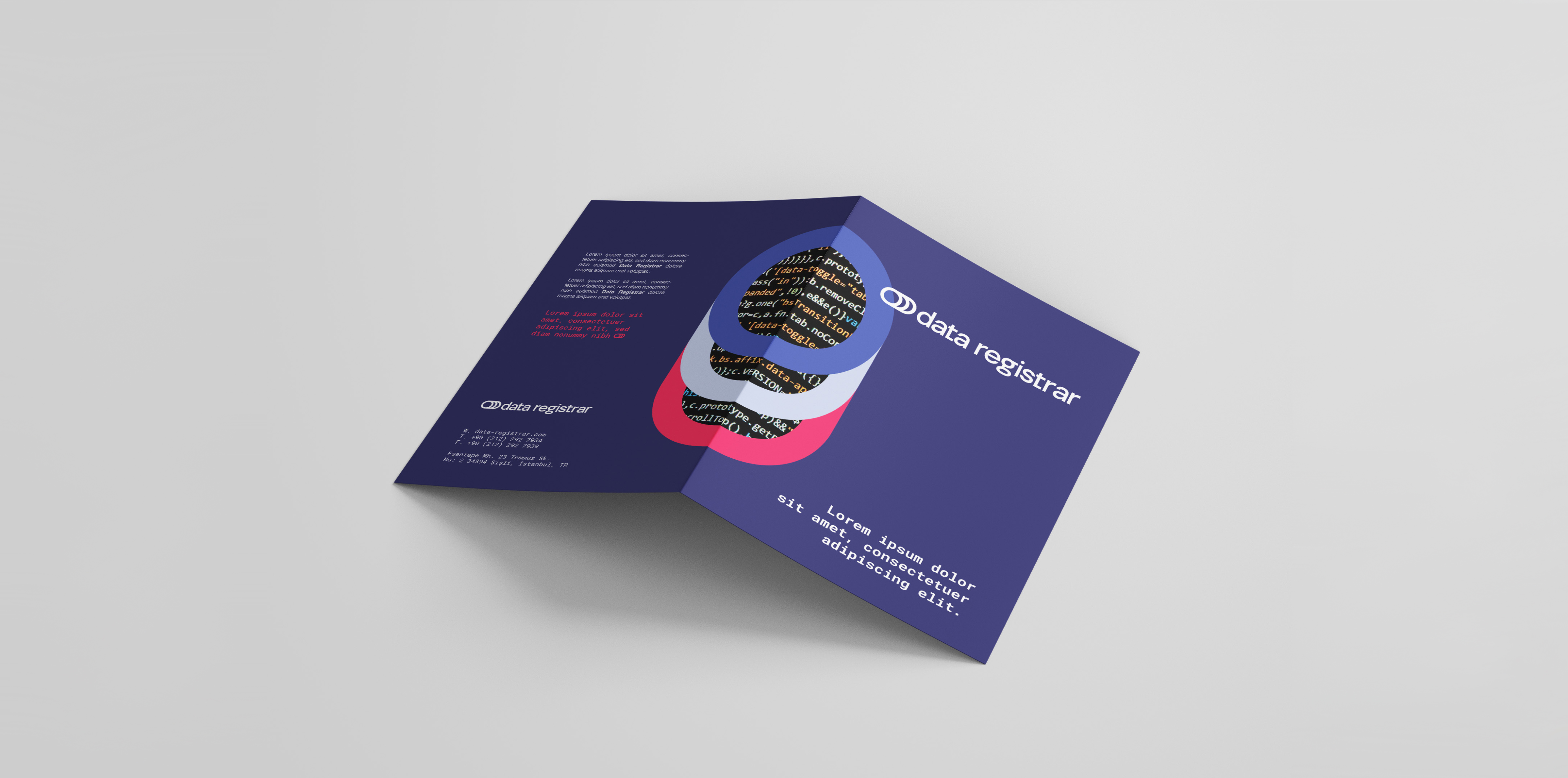 Data-Registrar Logo, Brand ID, Corporate Identity, Brochure 3