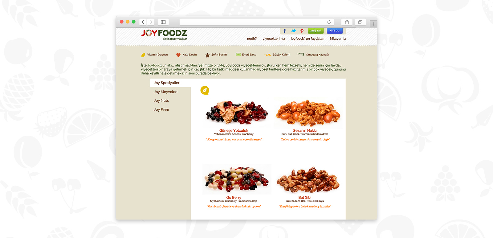 Joyfoodz Website 2