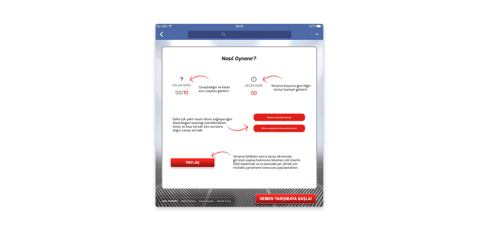 Renault Trucks Turkey - Tasarrufta Kral Sen Misin? FB App 4