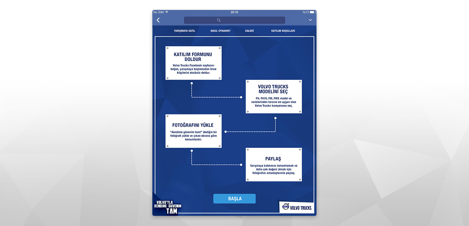 Volvo Trucks'la Kendime Güvenim Tam FB App 2